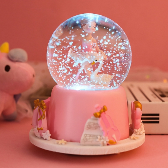 Smile Ballerina Snowglobe Musicbox - Picture 2 of 2